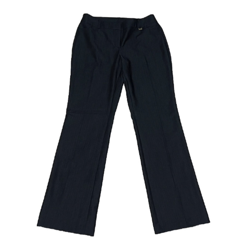 Anne Klein High Rise Straight Leg Dress Pants Trousers Dark Blue Size 8